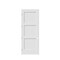 Codel Doors 30" x 96" x 1-3/8" Primed 3-Panel Equal Panel Interior Shaker 4-9/16" RH Prehung Door 2680pri8433RH154916 - alternate 1